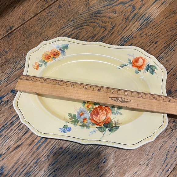 💛 STEUBENVILLE IVORY – 4-Piece Vintage Floral Dish Set - Picture 8 of 12